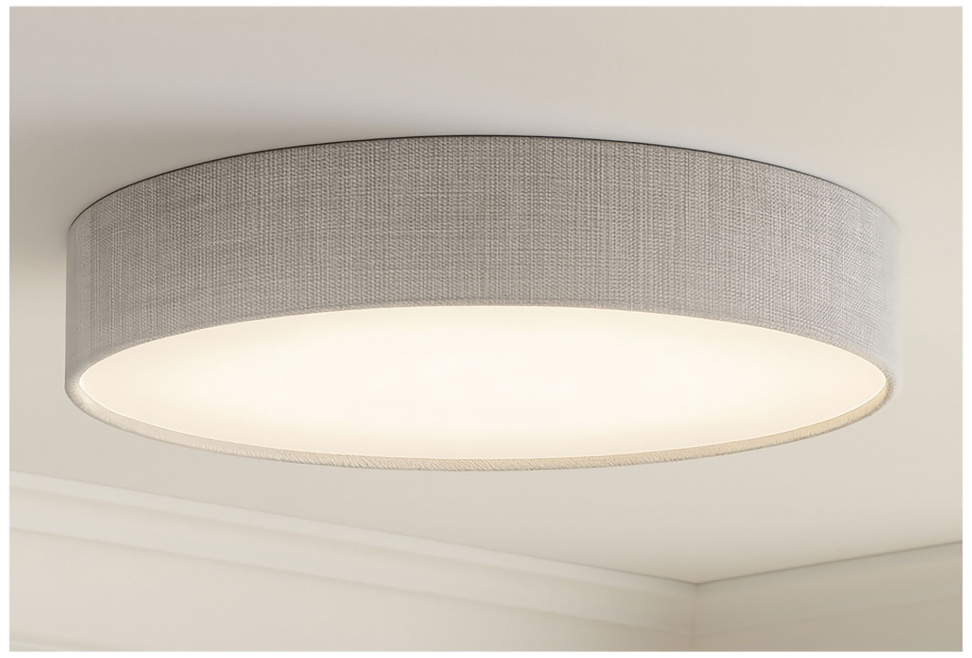 Image 3 Ashland 19" Wide Grey LED Flush Mount more views