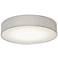 Ashland 20" Wide Gray Linen LED Ceiling Light