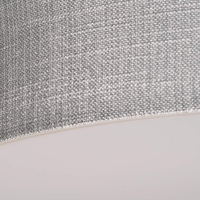 Image 3 Ashland 20" Wide Gray Linen LED Ceiling Light more views