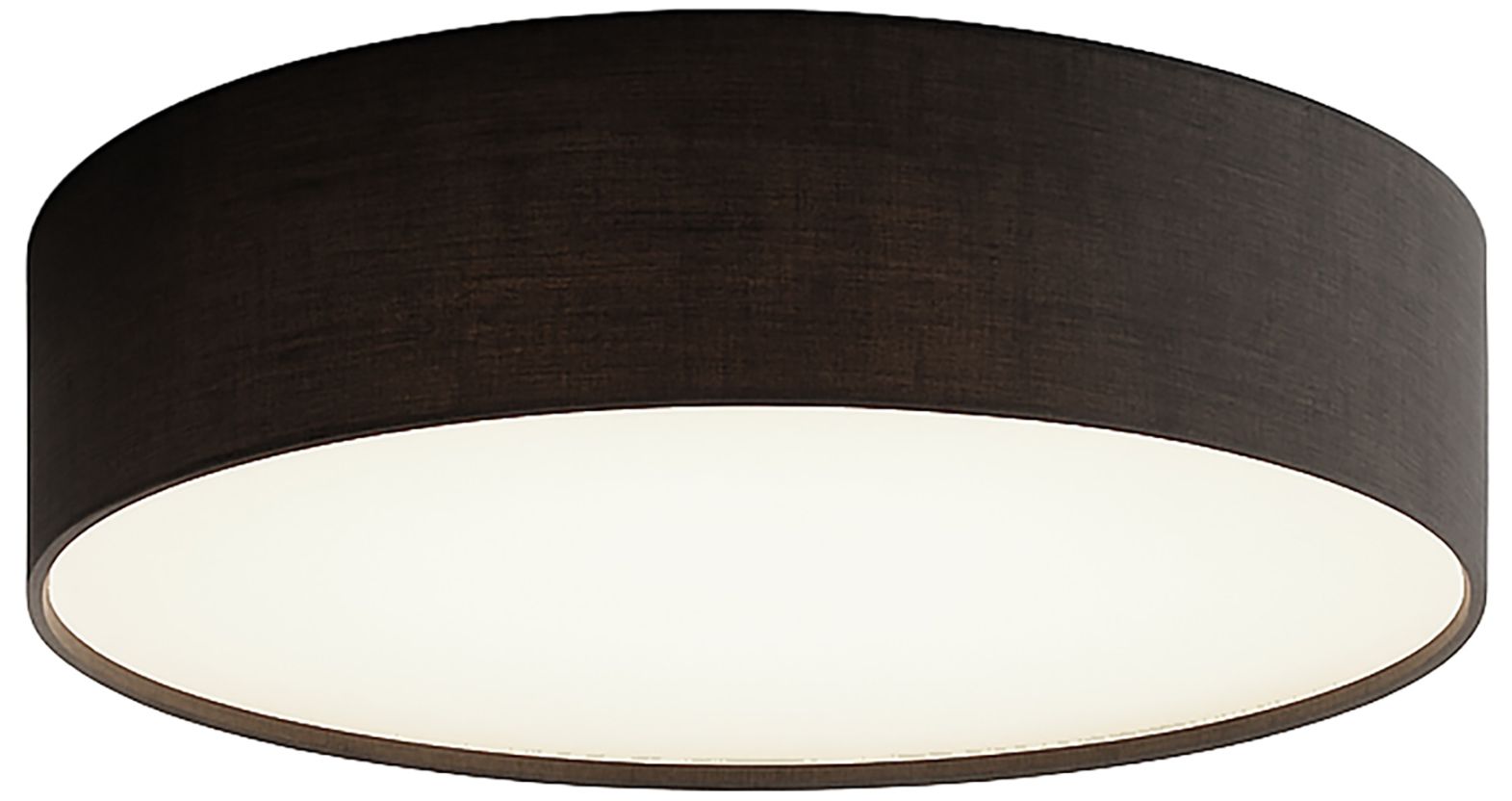 Ashland 24" Wide Black LED Flush Mount