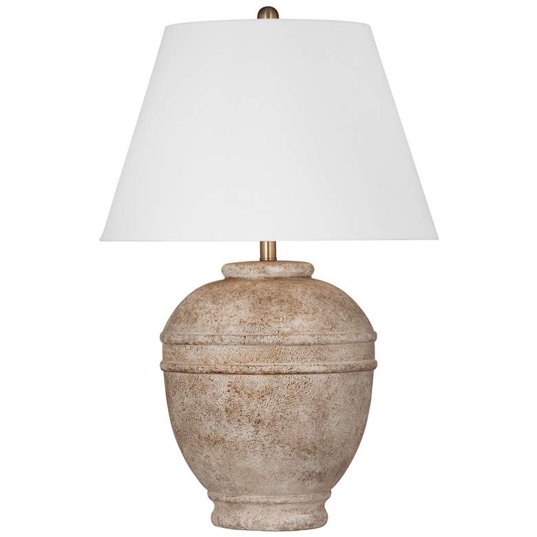Image 1 Ashland 30" High Distressed Cream Table Lamp