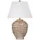 Ashland 30" High Distressed Cream Table Lamp