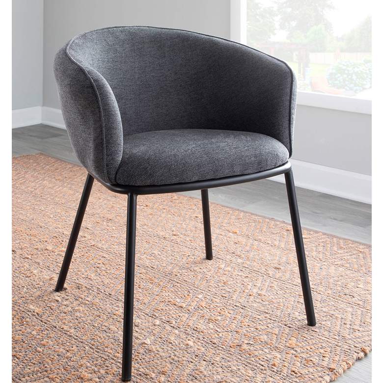 Image 1 Ashland Charcoal Fabric Dining Chair