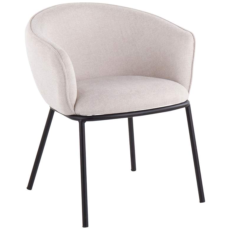 Image 3 Ashland Cream Fabric Dining Chair