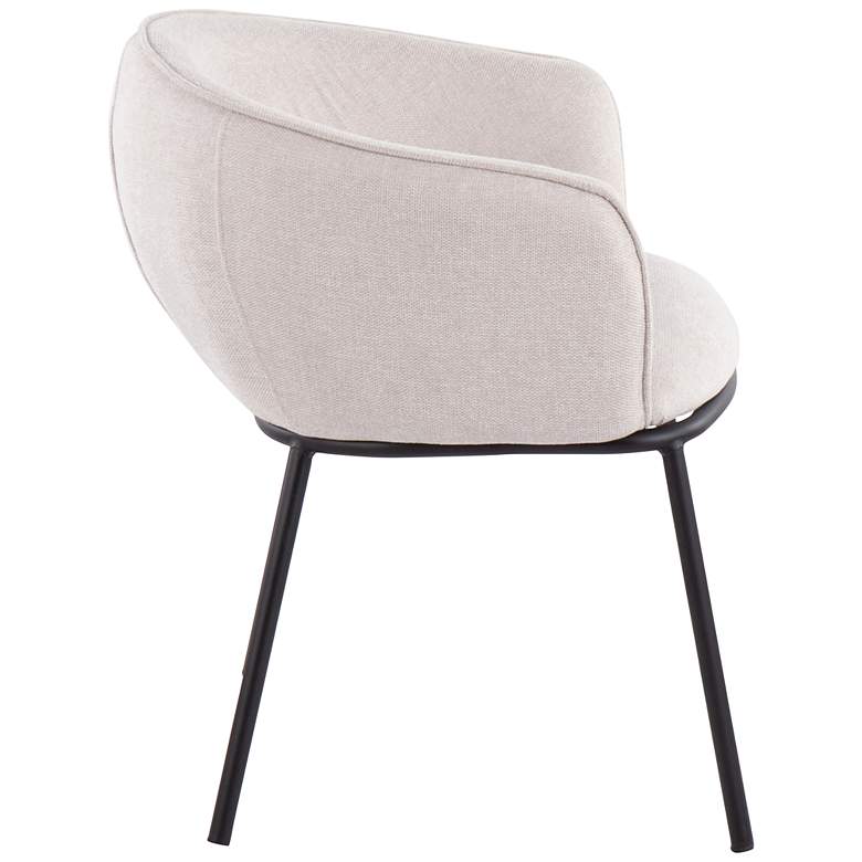 Image 6 Ashland Cream Fabric Dining Chair more views