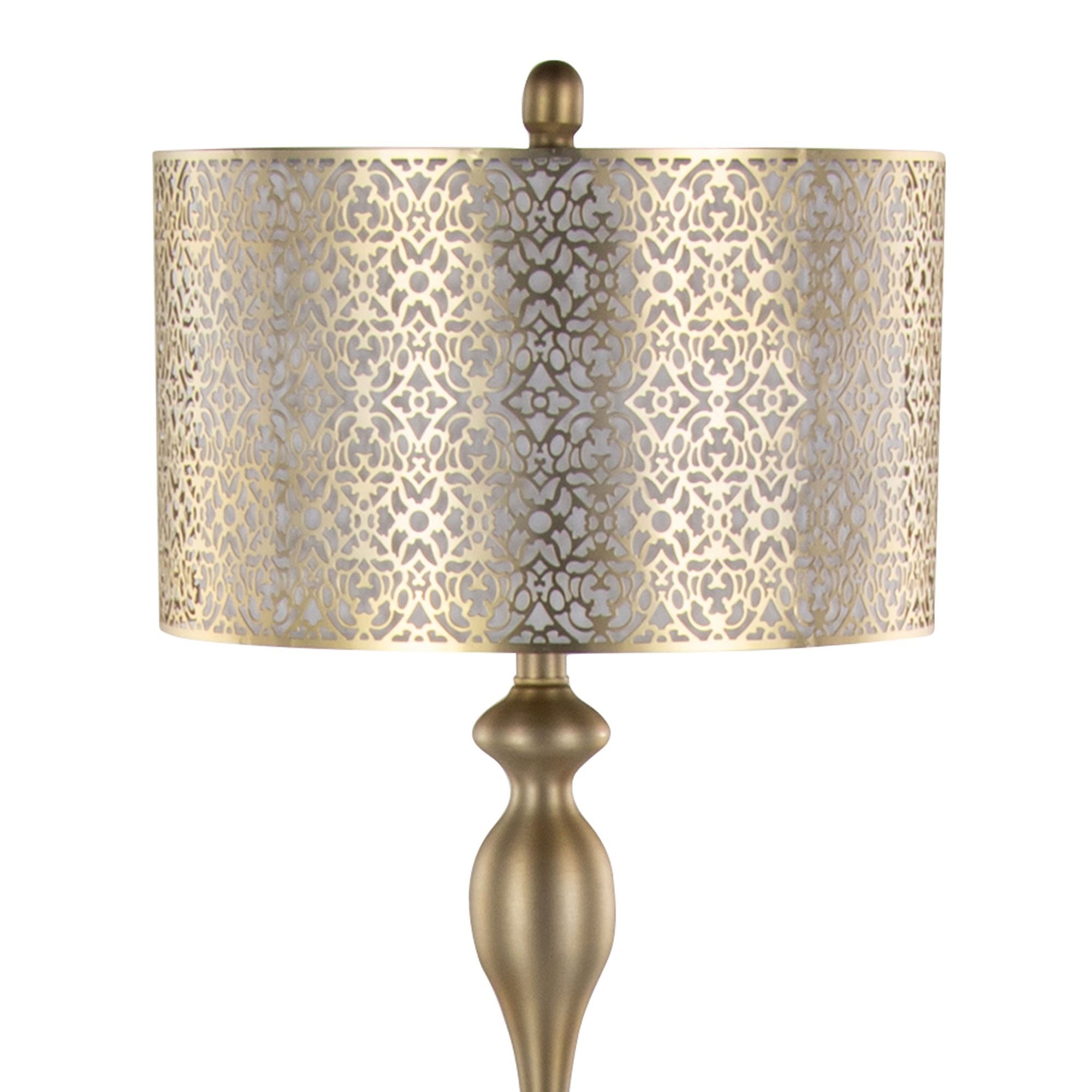 Image 5 Ashland Gold Metal Floor Lamp more views