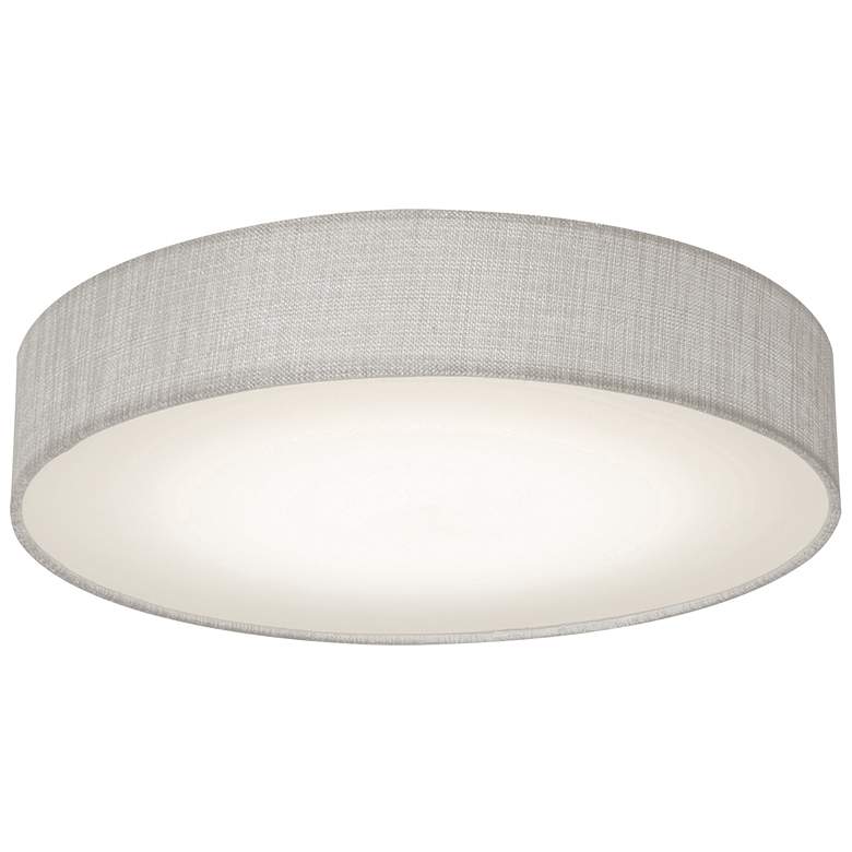 Image 1 Ashland LED Flush Mount - 12" - Grey Linen