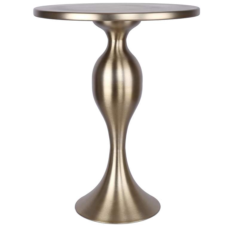 Image 2 Ashland Metal Accent Table Gold Metal by LumiSource