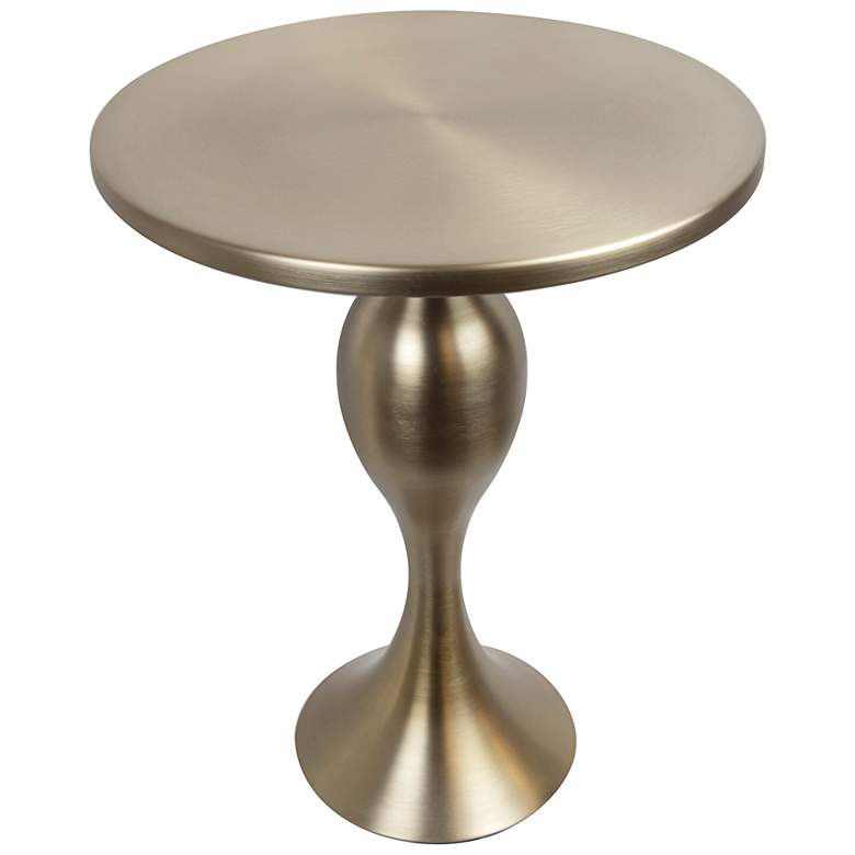 Image 3 Ashland Metal Accent Table Gold Metal by LumiSource more views