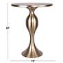Ashland Metal Accent Table Gold Metal by LumiSource