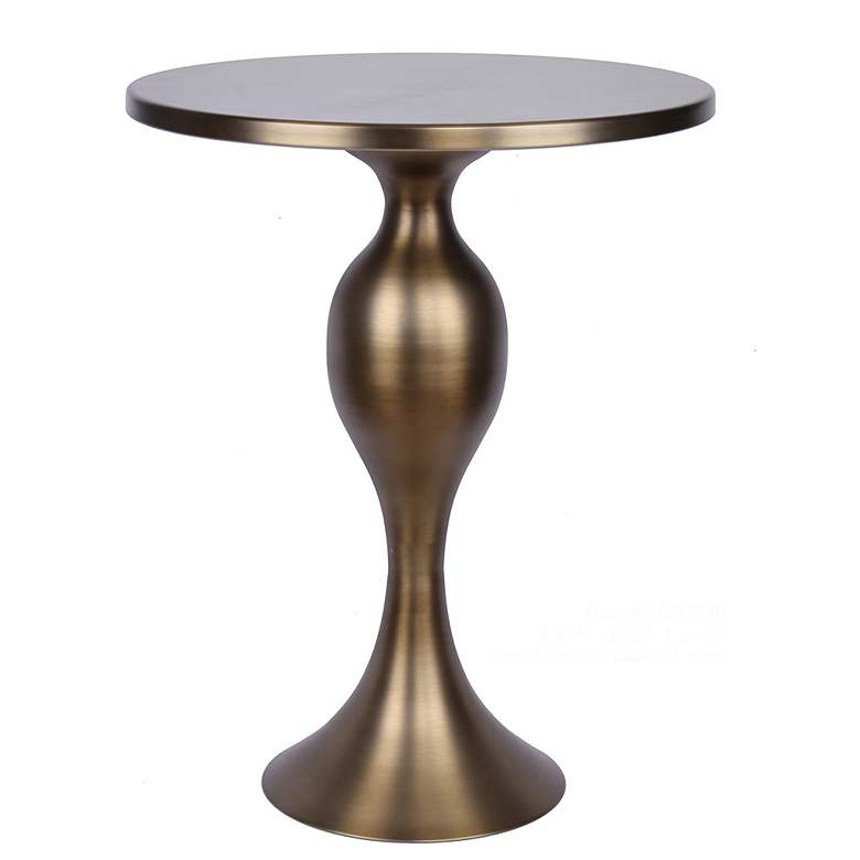 Image 2 Ashland Metal Accent Table Matte Golden Bronze by LumiSource