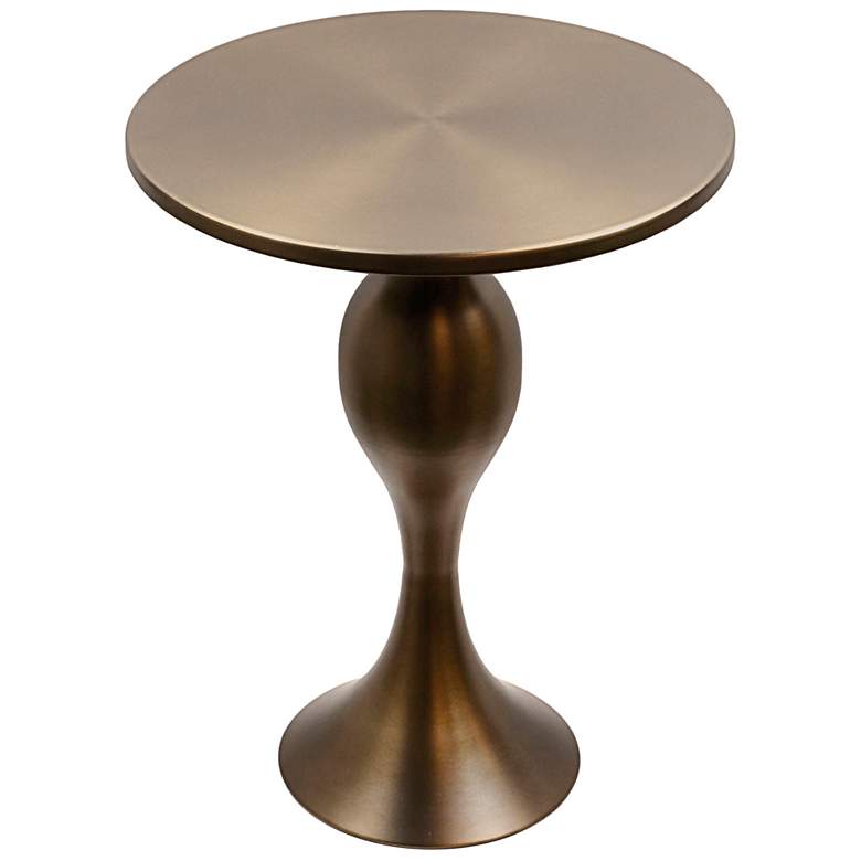 Image 3 Ashland Metal Accent Table Matte Golden Bronze by LumiSource more views