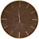Ashland Shiny Natural Metal 32" Round Wall Clock