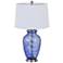 Ashland Sky Blue Art Glass Jar Table Lamp