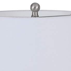 Image3 of Ashland Sky Blue Art Glass Jar Table Lamp more views