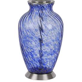Image5 of Ashland Sky Blue Art Glass Jar Table Lamp more views