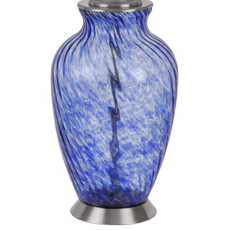 Image 5 Ashland Sky Blue Art Glass Jar Table Lamp more views