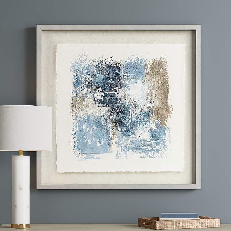 Image 1 Ashlar 25 1/2" Square Shadow Box Framed Wall Art