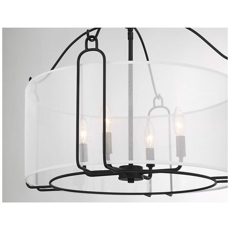 Image 7 Ashlay 4-Light Pendant in Matte Black more views