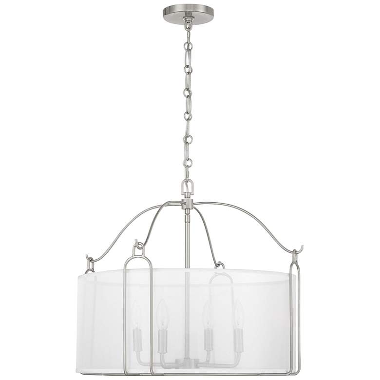 Image 2 Ashlay 4-Light Pendant in Satin Nickel more views