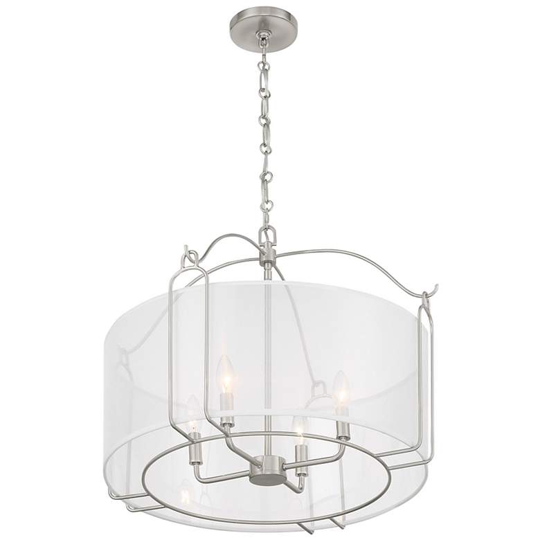 Image 4 Ashlay 4-Light Pendant in Satin Nickel more views