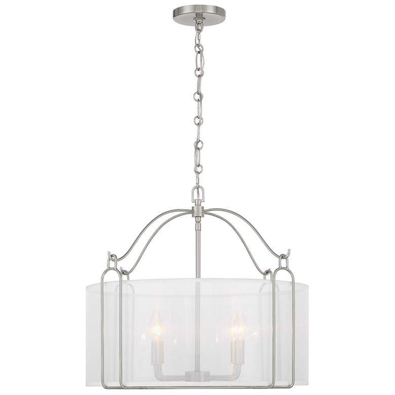 Image 5 Ashlay 4-Light Pendant in Satin Nickel more views