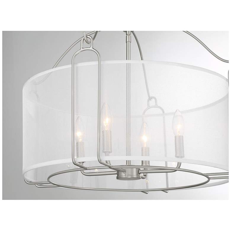 Image 7 Ashlay 4-Light Pendant in Satin Nickel more views