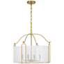 2_Ashlay 4-Light Pendant in Warm Brass more views