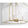 7_Ashlay 4-Light Pendant in Warm Brass more views