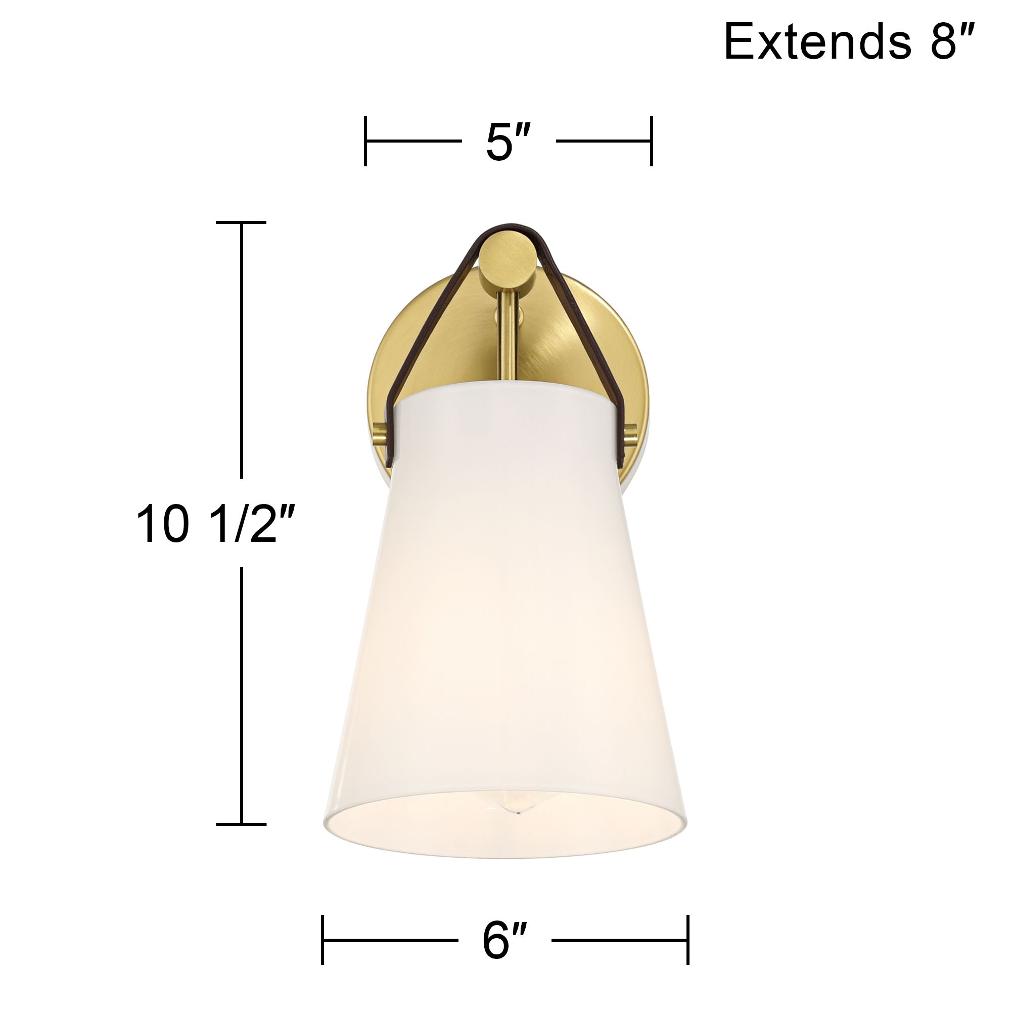 Watch A Video About the Ashley Antique Brass and Leather Wall Sconce