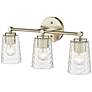 3_Ashli 20" Wide Modern Gold 3-Light Bath Light more views