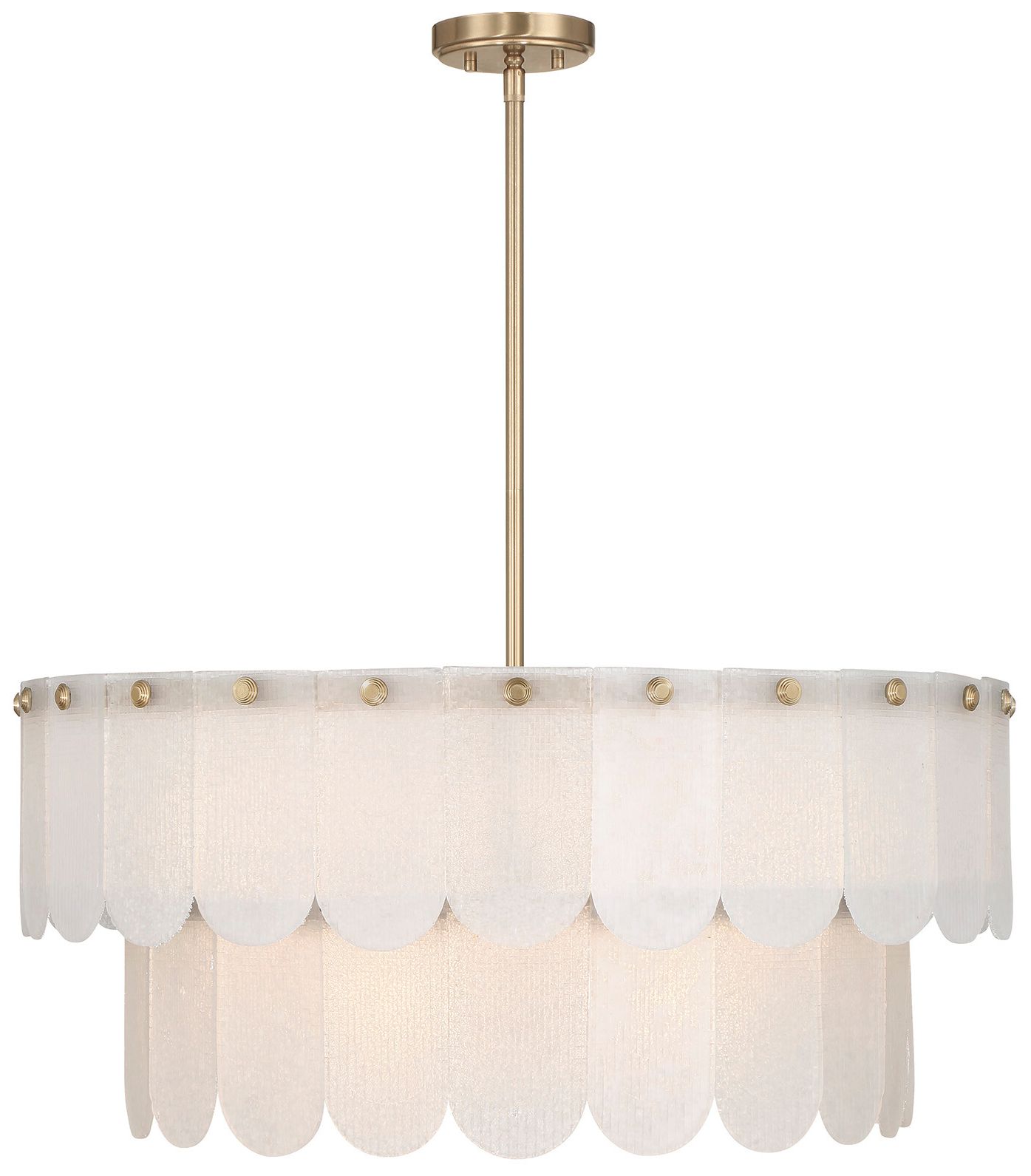 Image 2 Ashton 10-Light Pendant in Noble Brass