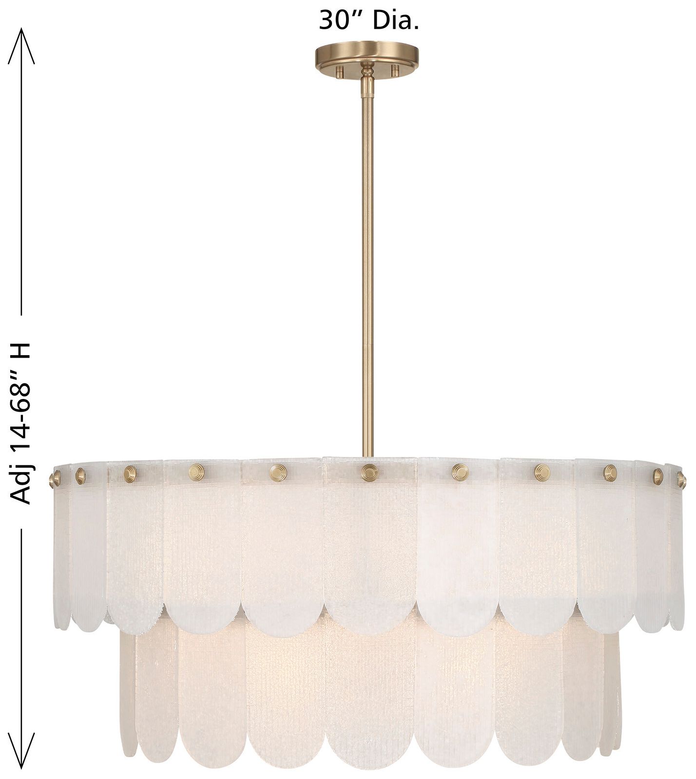 Image 7 Ashton 10-Light Pendant in Noble Brass more views