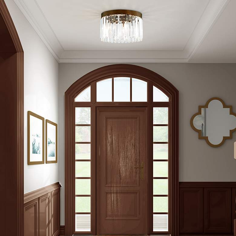 Image 6 Ashton 13 1/4" Wide Bronze 4-Light Ceiling Light more views