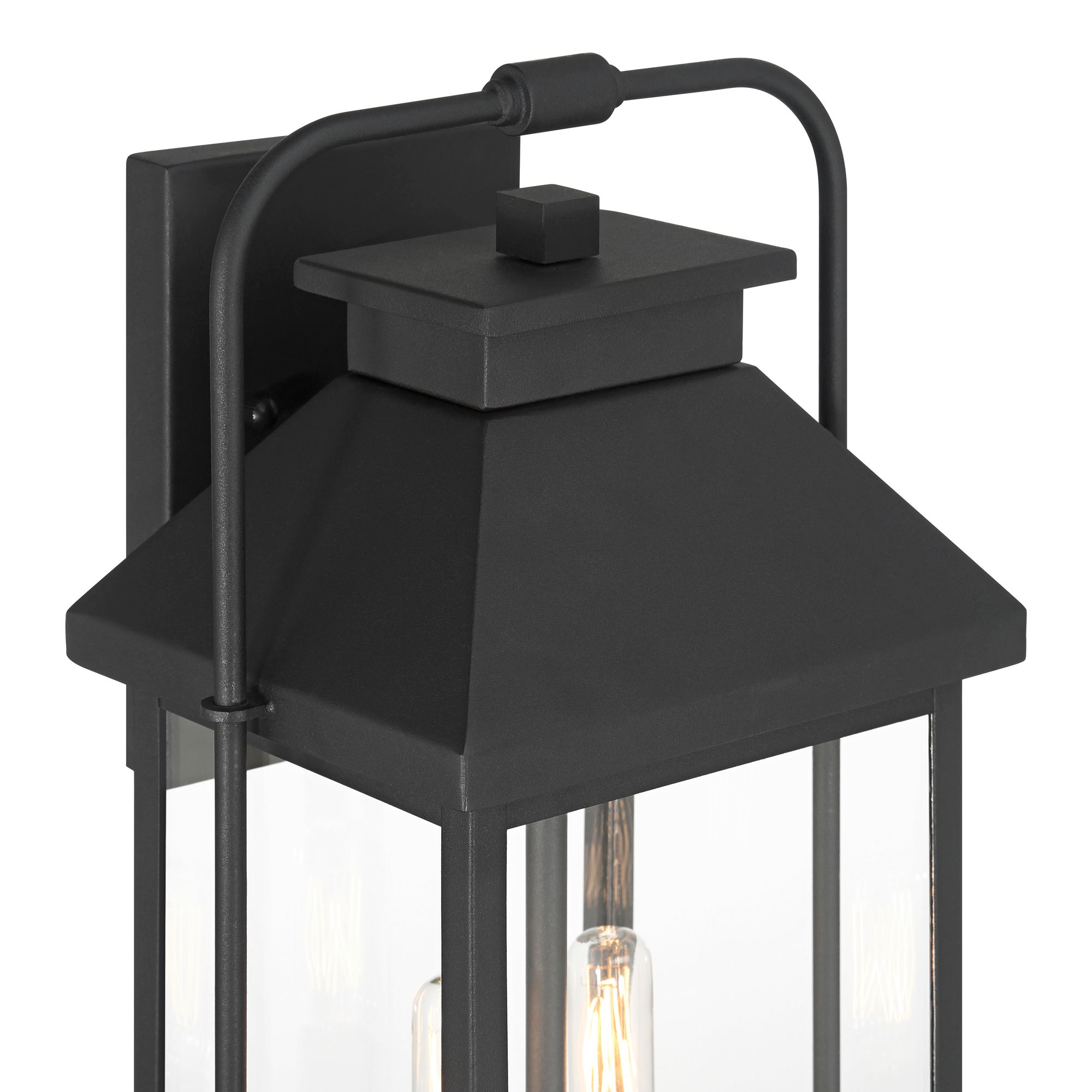 Image 2 Ashton 17 1/2" High Textured Black Iron 2-Light Outdoor Wall Light more views