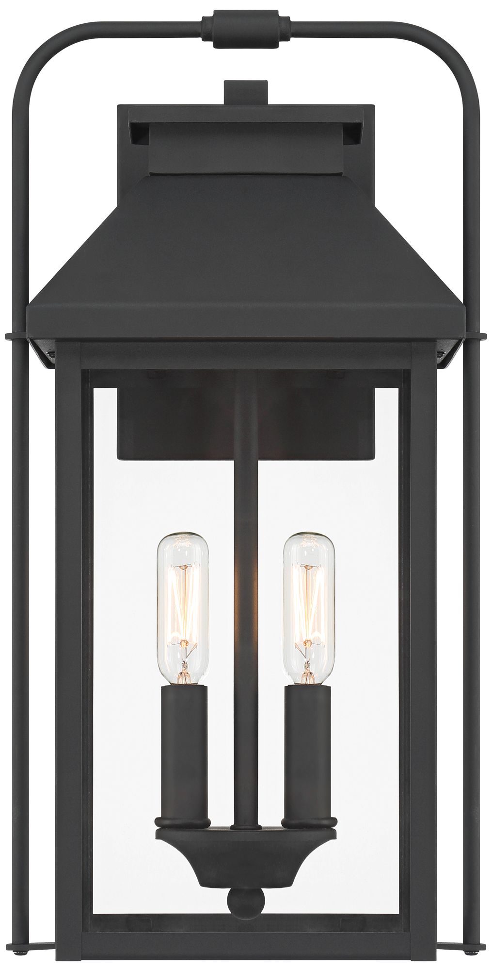 Image 4 Ashton 17 1/2" High Textured Black Iron 2-Light Outdoor Wall Light more views