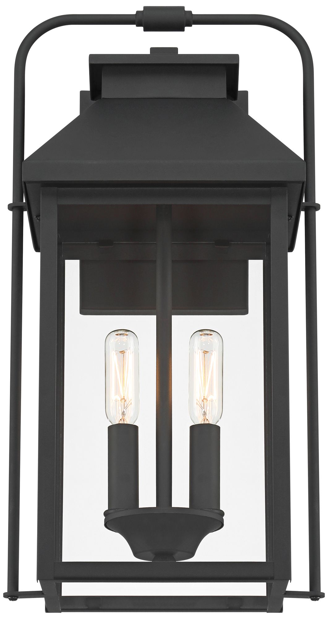 Image 5 Ashton 17 1/2" High Textured Black Iron 2-Light Outdoor Wall Light more views
