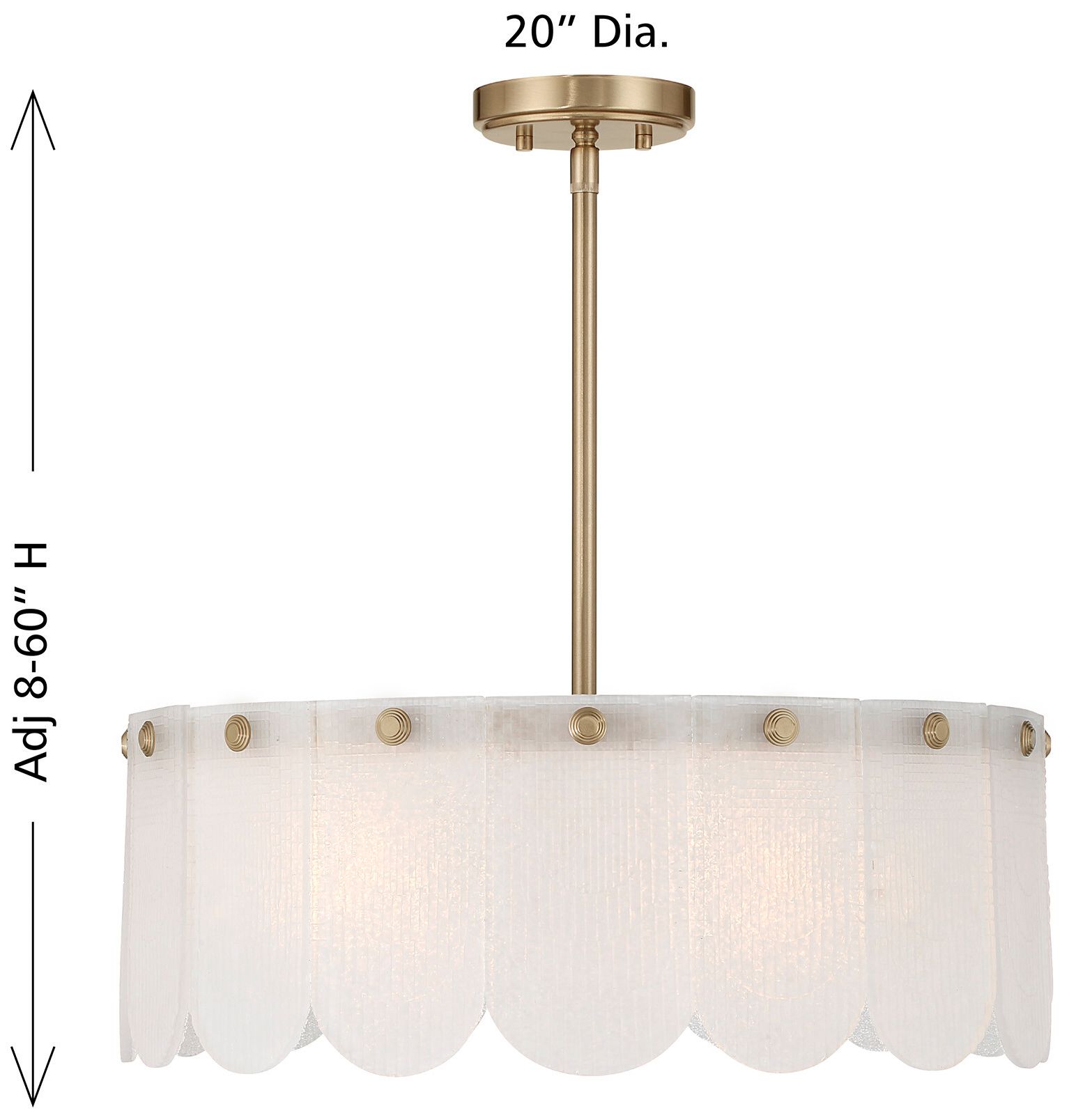 Ashton 4-Light Convertible in Noble Brass