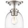 Ashton 6" Wide Brushed Nickel Ceiling Light