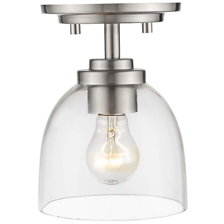 Image 5 Ashton 6" Wide Brushed Nickel Ceiling Light more views