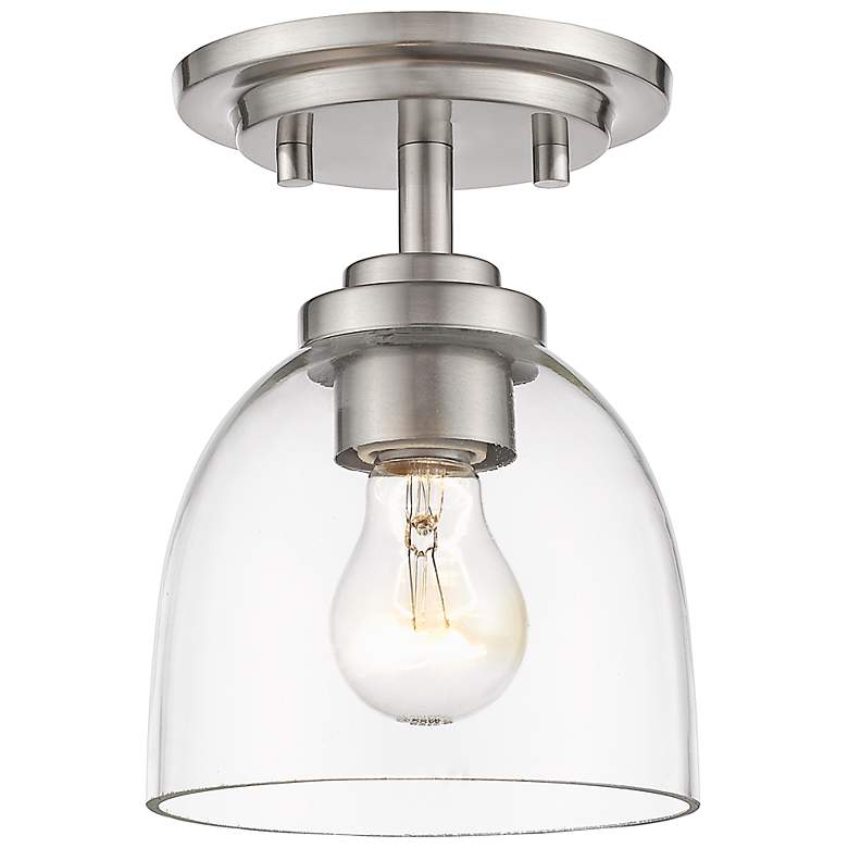 Image 6 Ashton 6" Wide Brushed Nickel Ceiling Light more views
