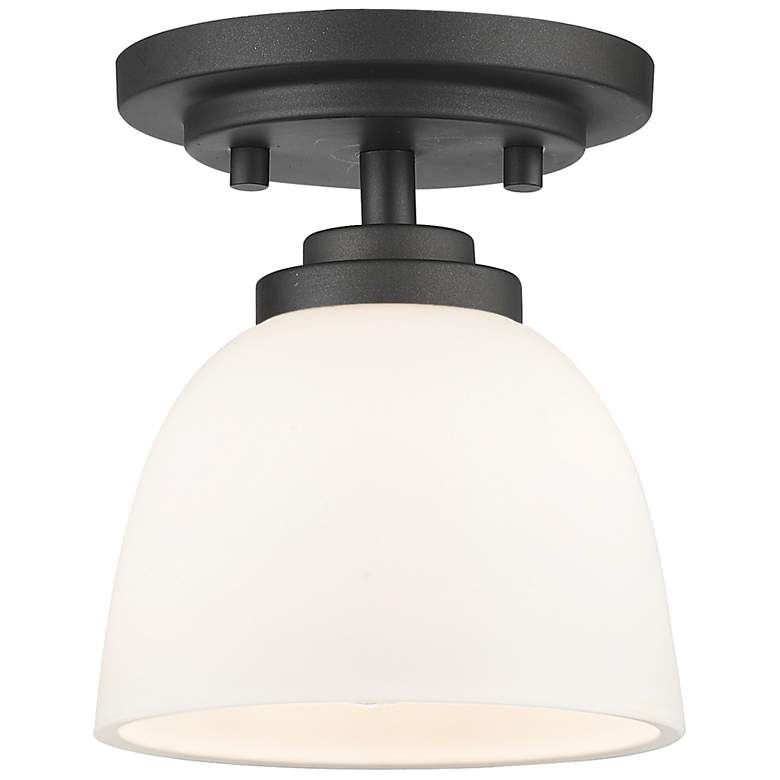 Image 1 Ashton by Z-Lite Bronze 1 Light Flush Mount