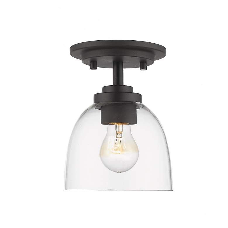 Image 1 Ashton  by Z-Lite Bronze 1 Light Flush Mount