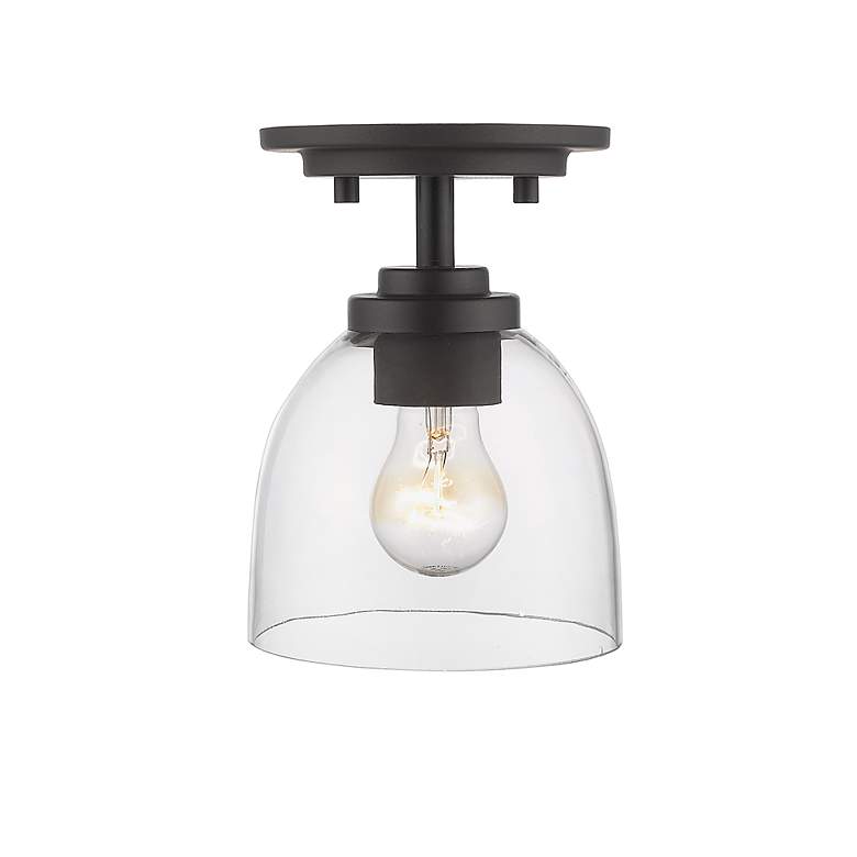 Image 6 Ashton by Z-Lite Bronze 1 Light Flush Mount more views