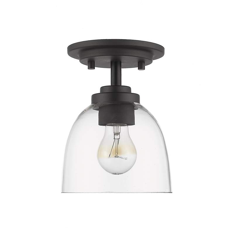 Image 7 Ashton by Z-Lite Bronze 1 Light Flush Mount more views