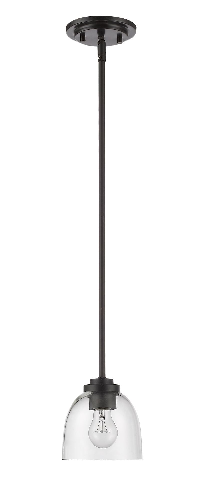 Ashton  by Z-Lite Bronze 1 Light Mini Pendant