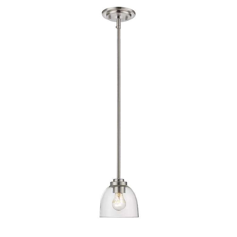 Image 5 Ashton by Z-Lite Brushed Nickel 1 Light Mini Pendant more views