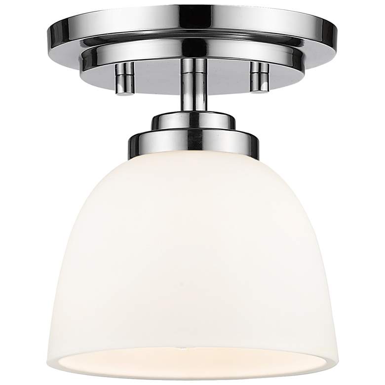 Image 1 Ashton by Z-Lite Chrome 1 Light Flush Mount