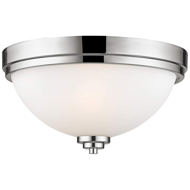 Image 1 Ashton by Z-Lite Chrome 2 Light Flush Mount