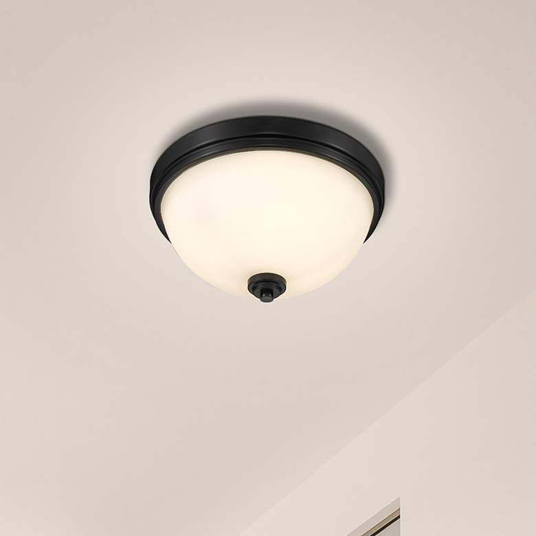 Image 1 Ashton by Z-Lite Matte Black 2 Light Flush Mount